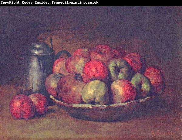 Gustave Courbet Still Life with Apples and a Pomegranate